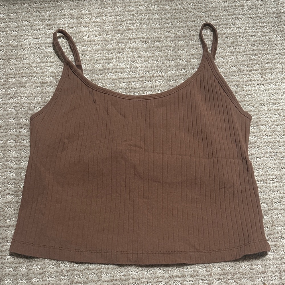 Old Navy Brown Ribbed Camisole